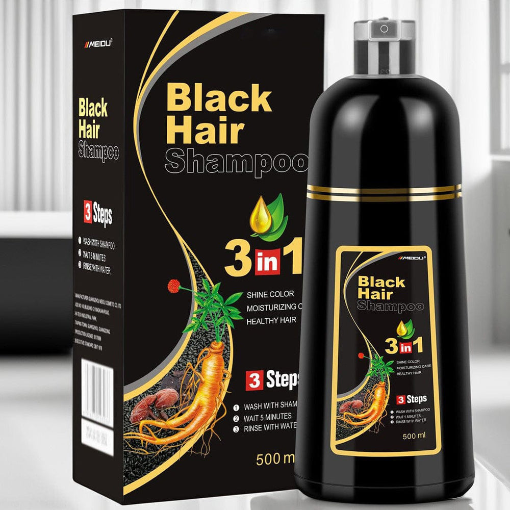 Instant Black Hair Dye Shampoo - Pack of 2
