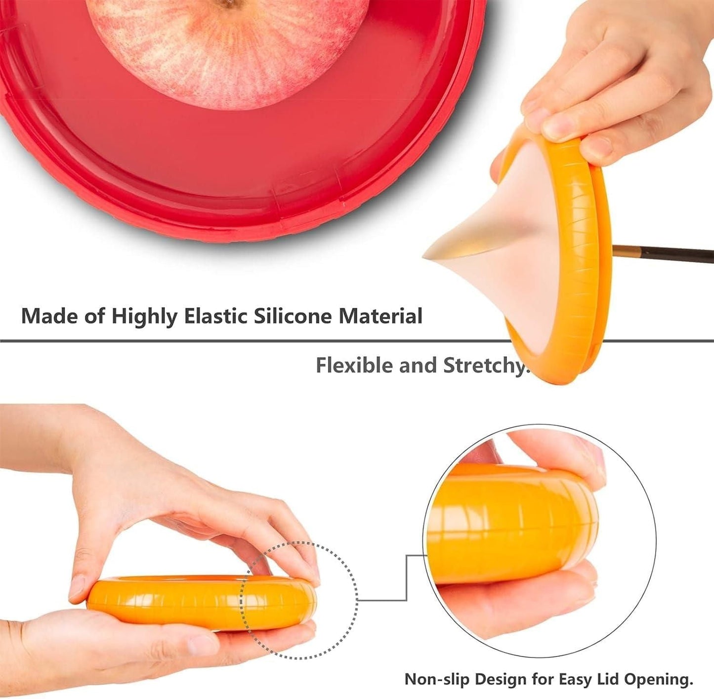Silicone fruit storage box