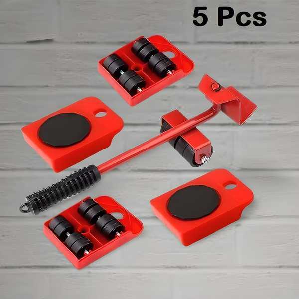 Smart Furniture Lifter with Wheel Pads - 5 Pc