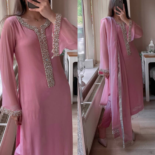 PearlGlow Georgette Suit