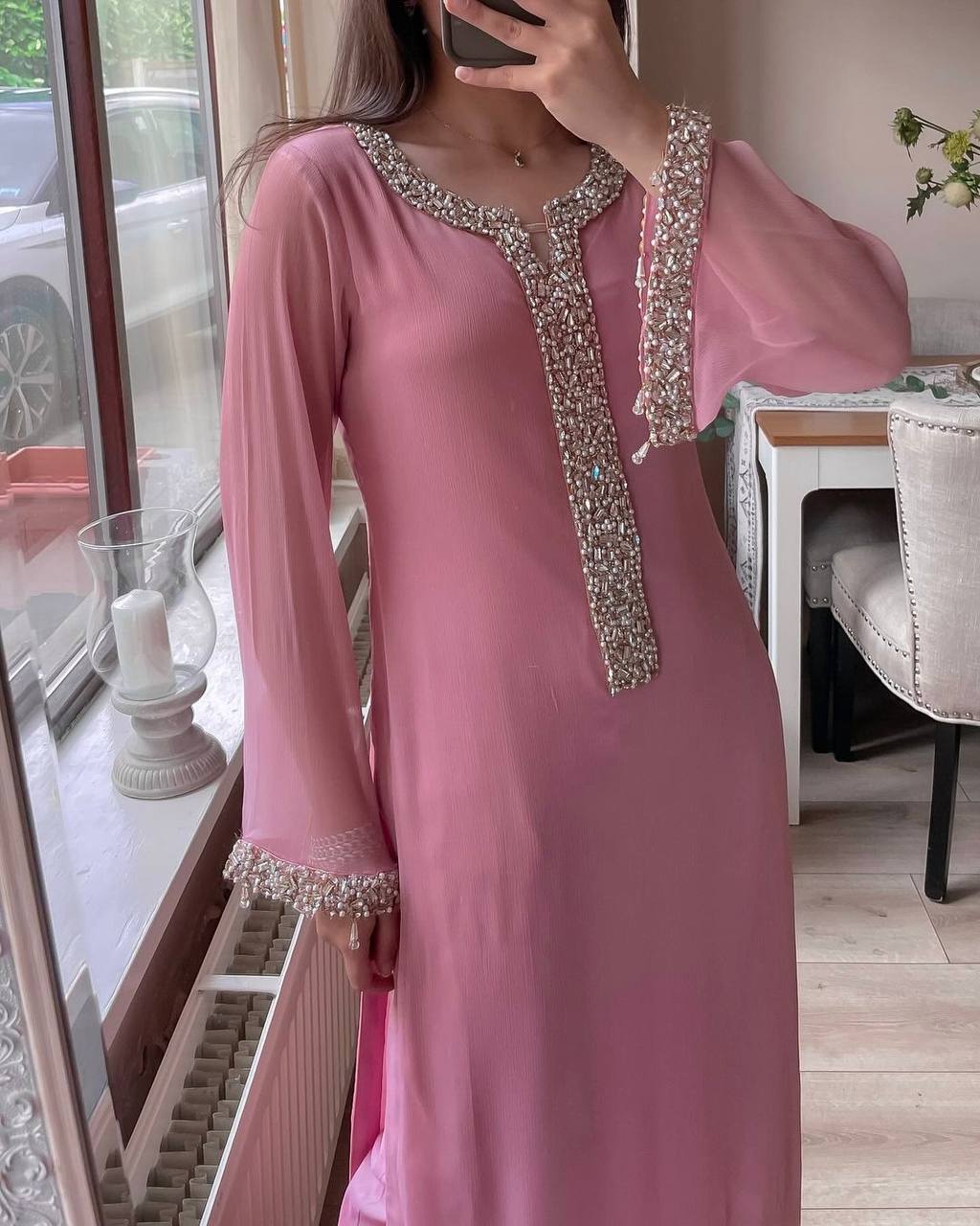 PearlGlow Georgette Suit