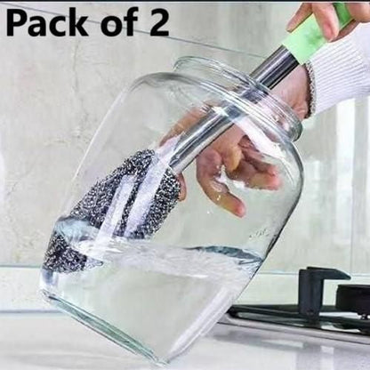 Bottle Jar Toilet Cleaner Brush Scrubber - Buy 1 Get 1 Free