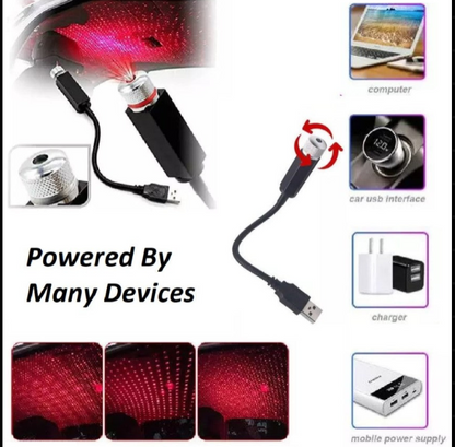 Star Lamp USB Car Ceiling Light